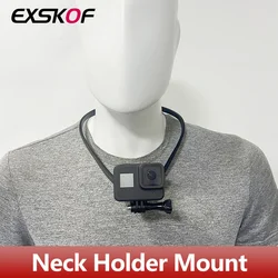 Neck Holder Mount Necklace Quick Release Hands Mounting for Gopro Hero 13 12 11 10 9 8 7 6 SJCAM DJI Osmo Action 5 4 3 2 Camera