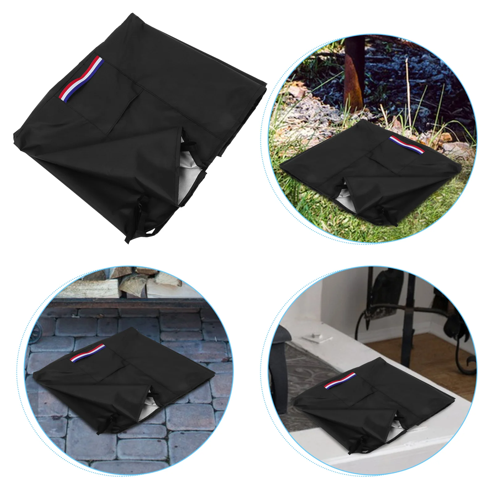 

Heavy Duty Fire Pit Cover Square Waterproof Patio Table Cover Outdoor Fireplace Cover for Square Fire Pits and Tables Protection