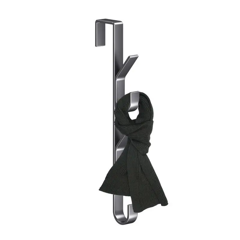 Über-Tür-Haken, Kleiderhänger, Kleiderständer über der Tür, robuste Haken aus Kohlenstoffstahl, vertikales Design, Aufbewahrungshaken
