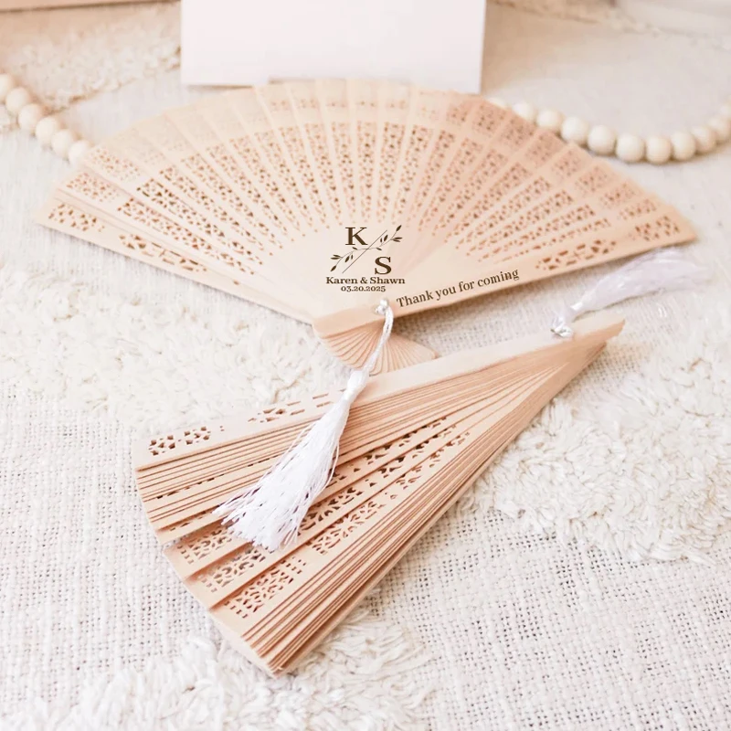 30/50pcs Bulk Wedding Fans for Guest, Wedding Favor Fan, Hen Party Fan, Personalized Wedding Favor, Custom Destination Hand Fan