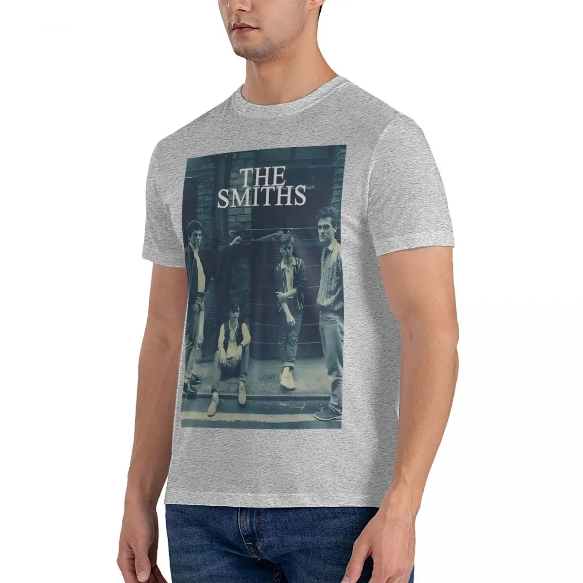 Men Gaul Mens T Shirt The Smiths Cotton Tops Vintage Short Sleeve Round Collar Tees Adult T-Shirt