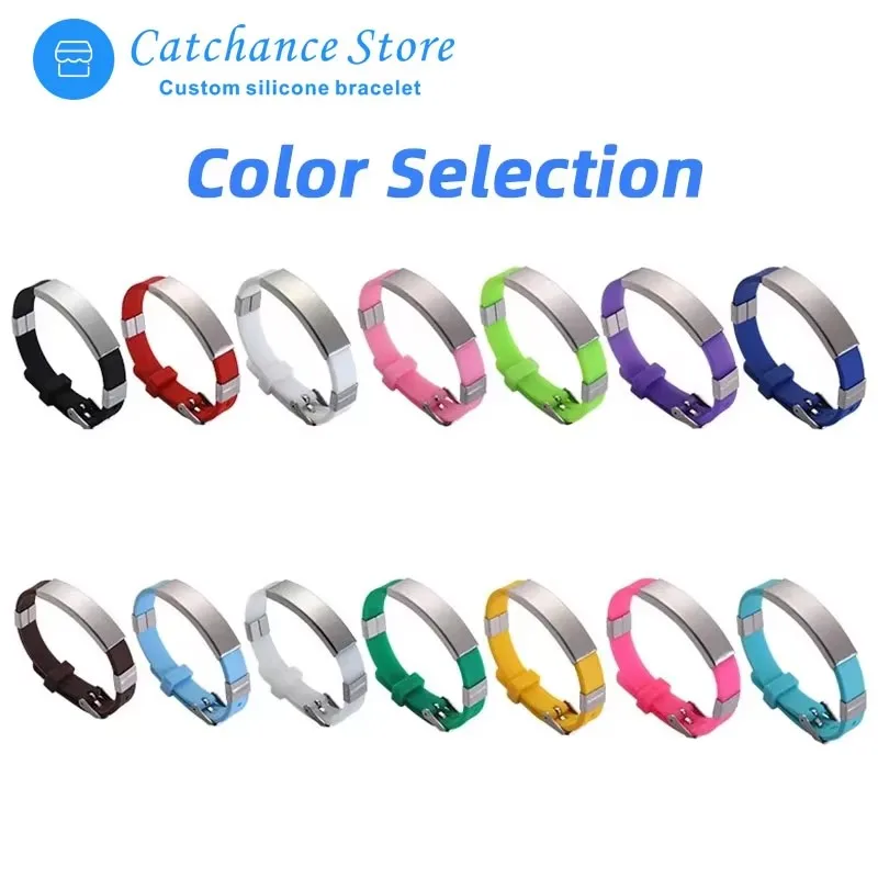 Custom Adjustable Wristband Bracelet, Personalized ID