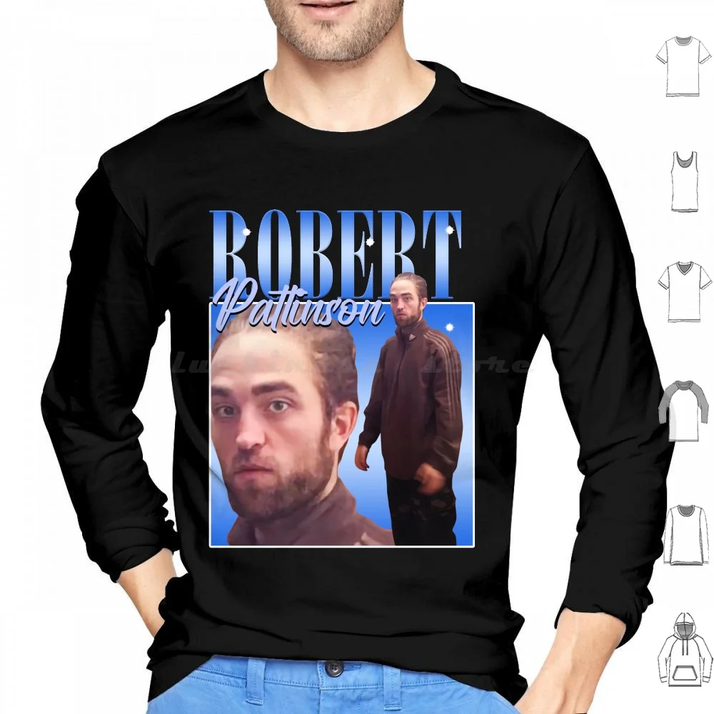 

Толстовки с капюшоном Robert Pattinson Standing Meme с длинным рукавом Robert Pattinson Standing Meme