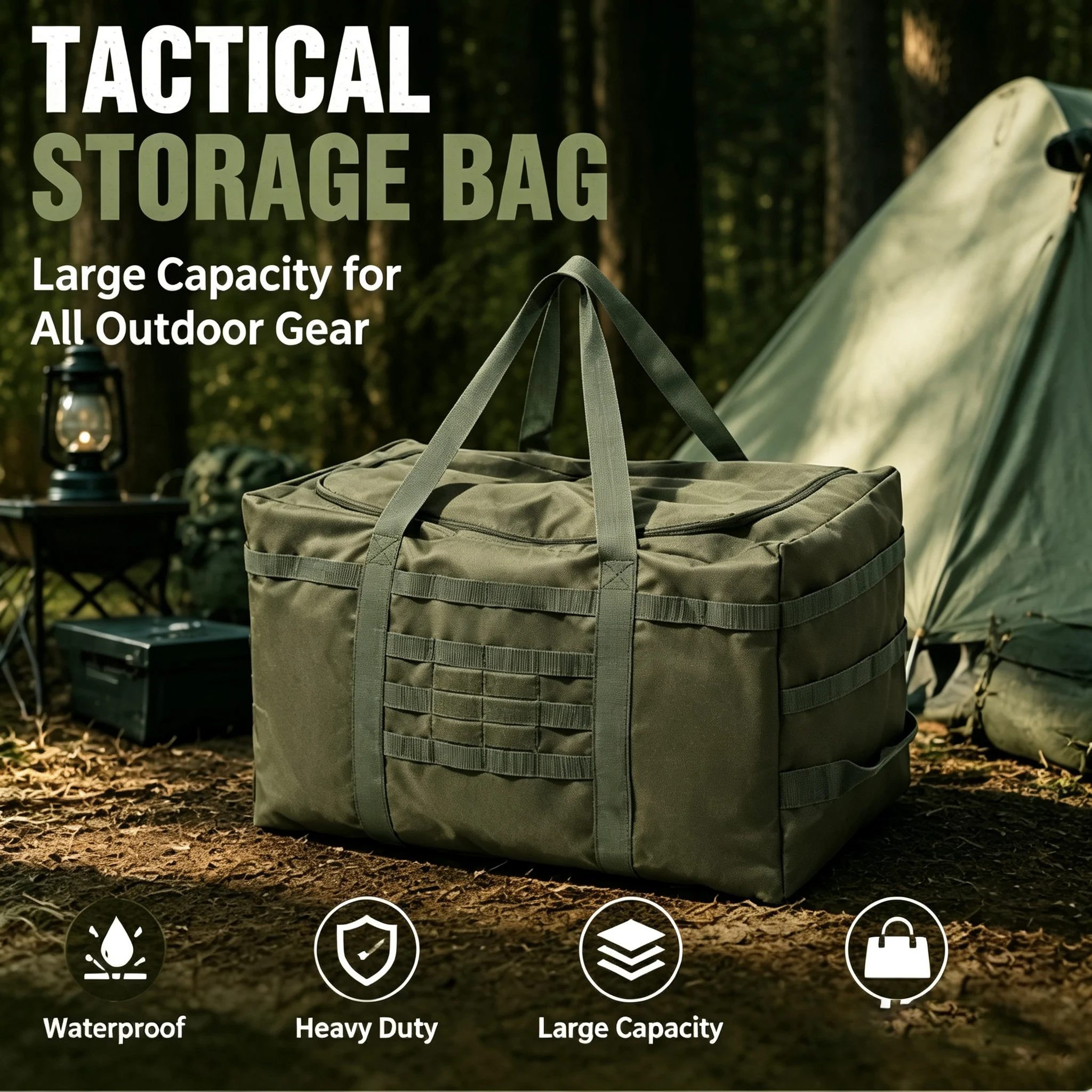 Heavy Equipment Storage - Sac de transport tactique grand format