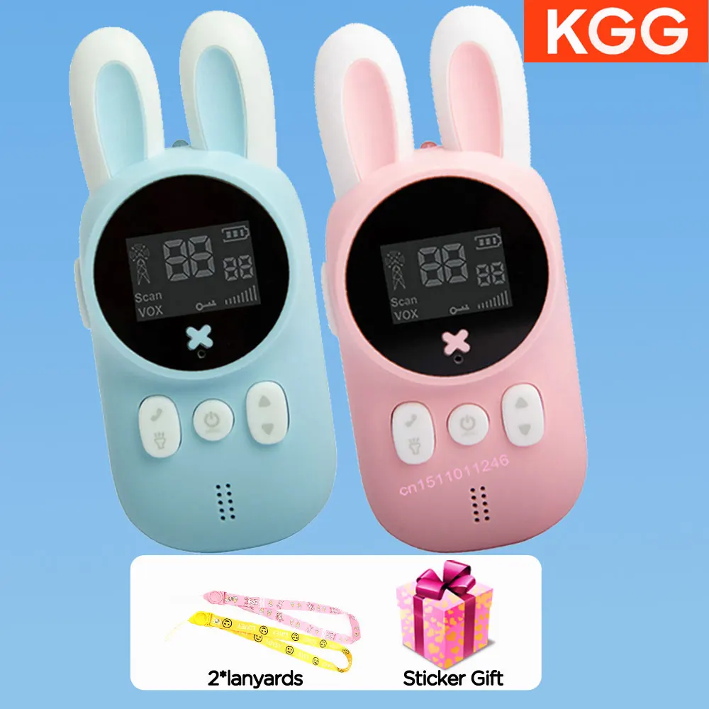 Talkie Walkie Enfants avec Vidéo, 2 Talkies Walkies Rechargeable avec écran d'affichage, Communication Radio Bidirectionnelle, Cadeaux aux garçons et aux Filles âgés de 3 à 12 Ans (Rose + Violet