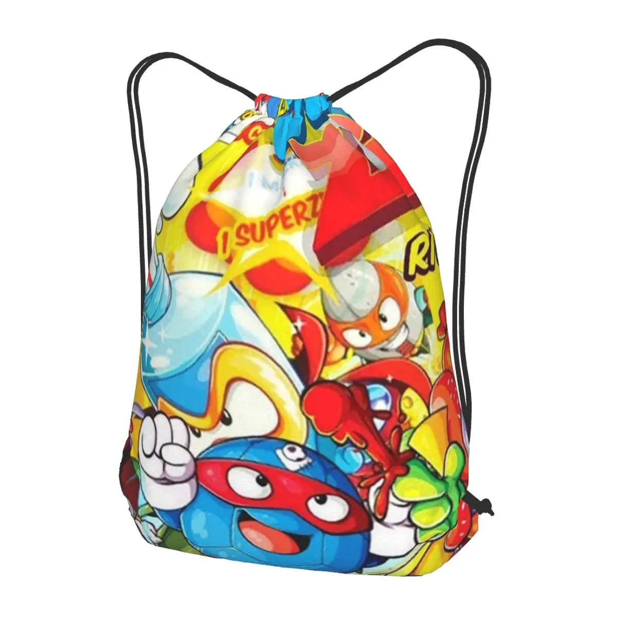 New Super Zings Cartoon Game Superzings Backpacks Portable Drawstring Bags Sundries Bag Book Bags for Travel School