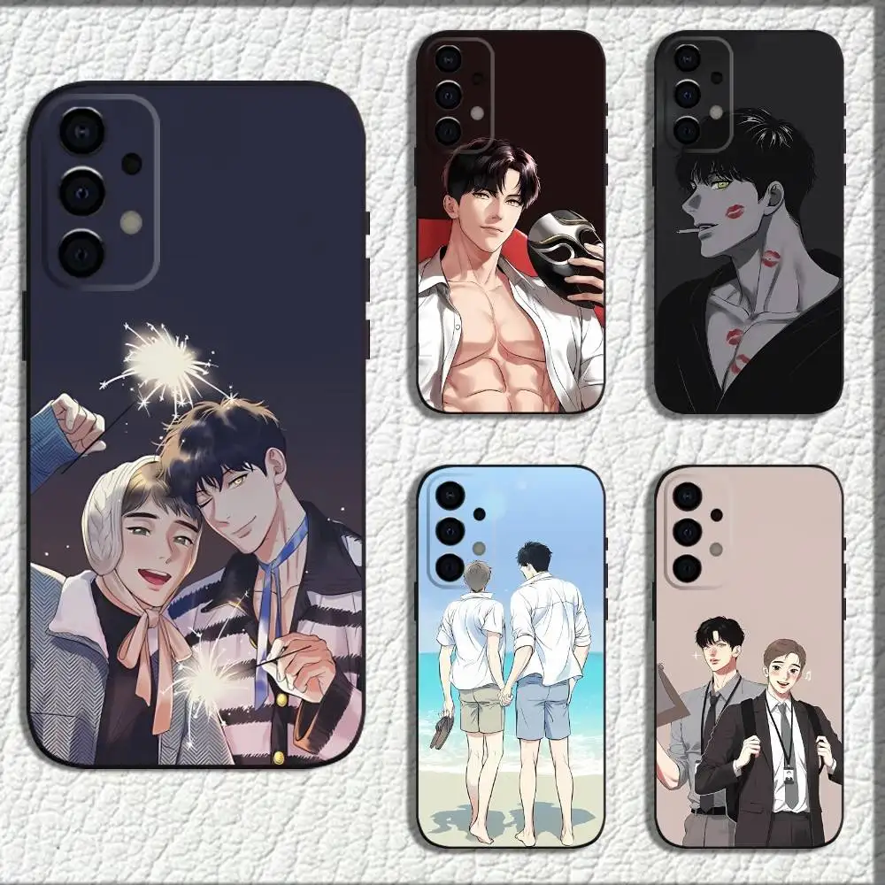 Bj comics Alex Capa de telefone para Samsung Galaxy A73,72,71,A52,51,40,41,A22,A32,31,A13,12,Note20 Soft Black Shell