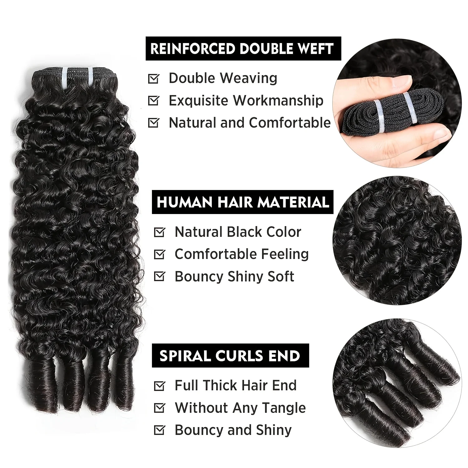 Thumbnail 4 - #80 Latest Curly Human Hair Extensions Offers