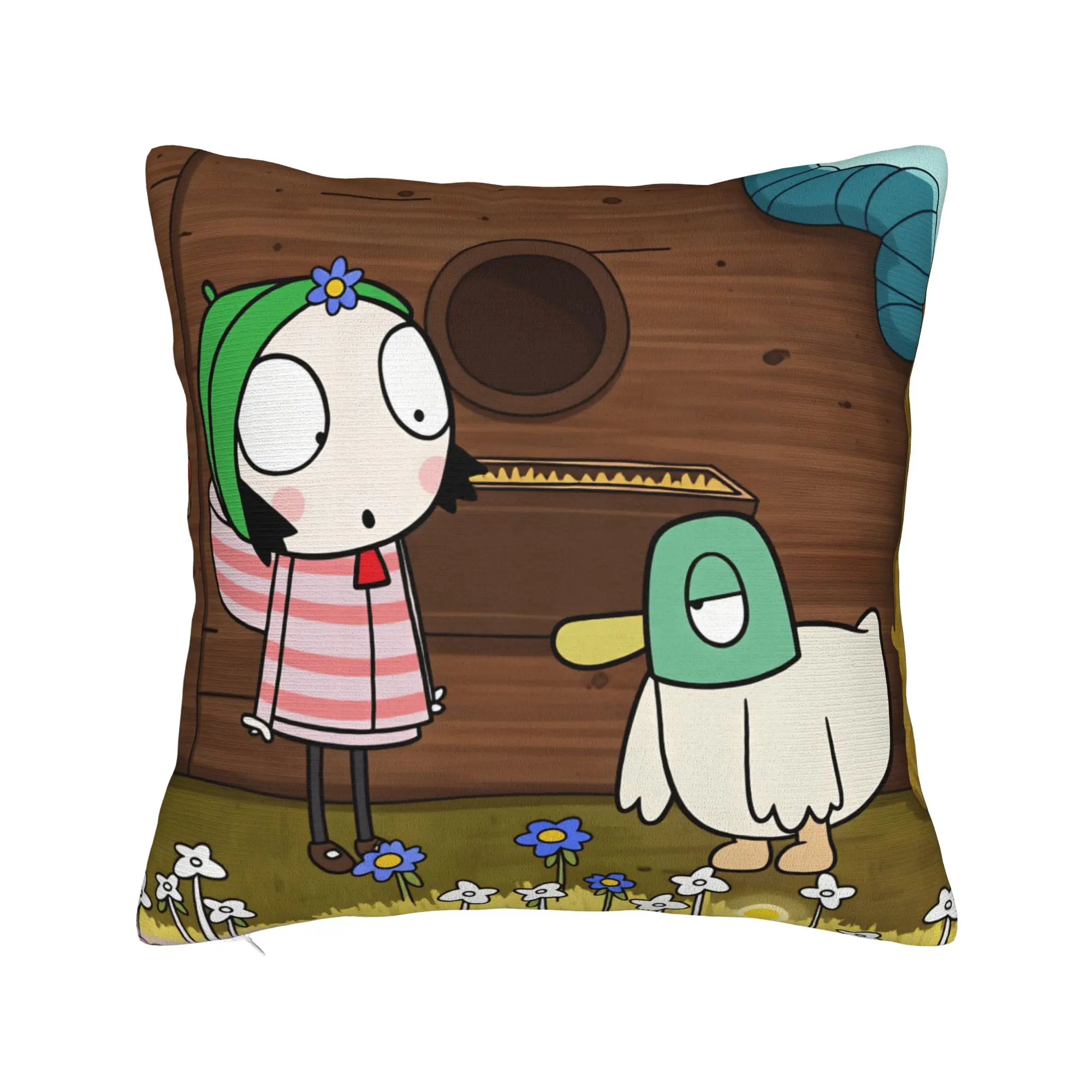 Sarahs And Duck Pillow Case  Comfy Pillow Cover Cute Funny Pillowcases For Sofa Home Decor
