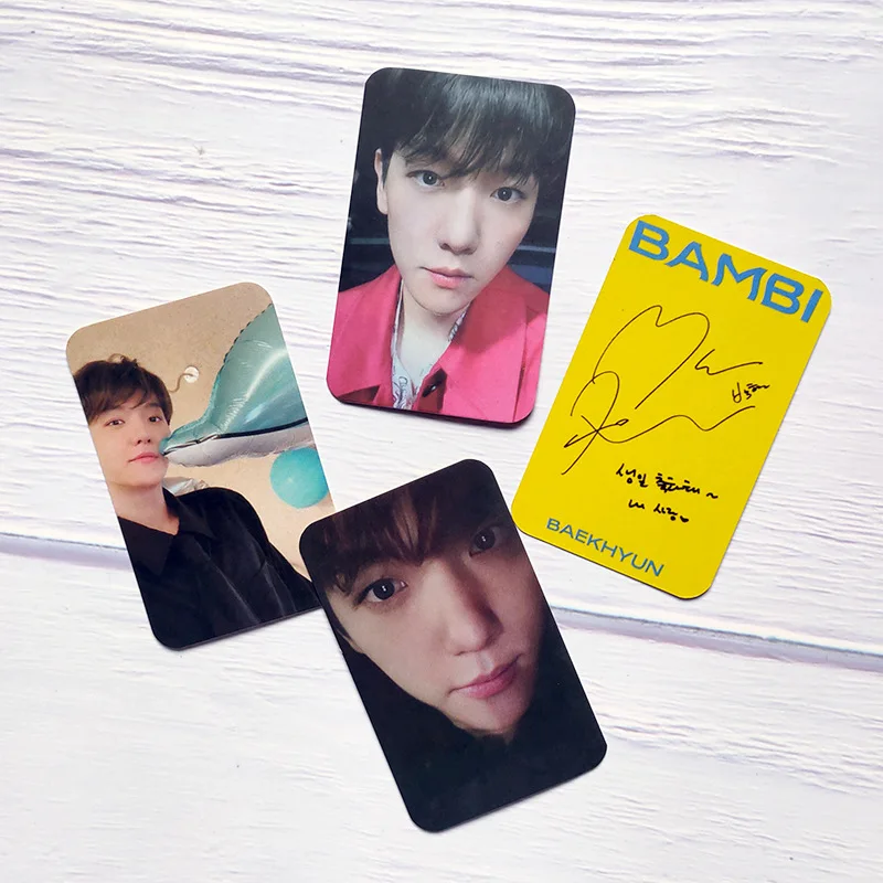 6Pcs/Set KPOP BAEK HYUN Photobook Album Self Made Paper Lomo Card Photo Cards Poster Photocard Fans Collection