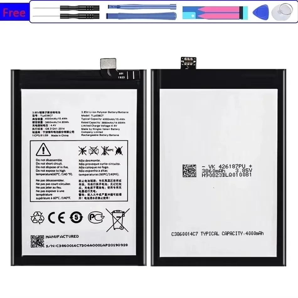 TLP038C7 4000mAh Li-ion Polymer Battery for Alcatel One Touch Bateria