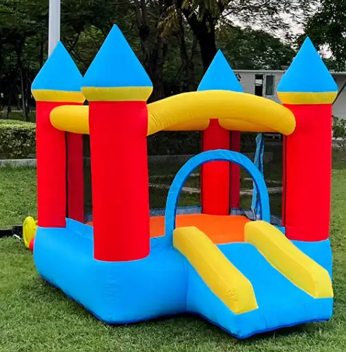 Afbeelding 4: Mini Opblaasbaar Springkasteel voor Kinderen Indoor Mini Springkasteel Thuisgebruik Glijbaan Grensoverschrijdend Springkasteel Springhuis