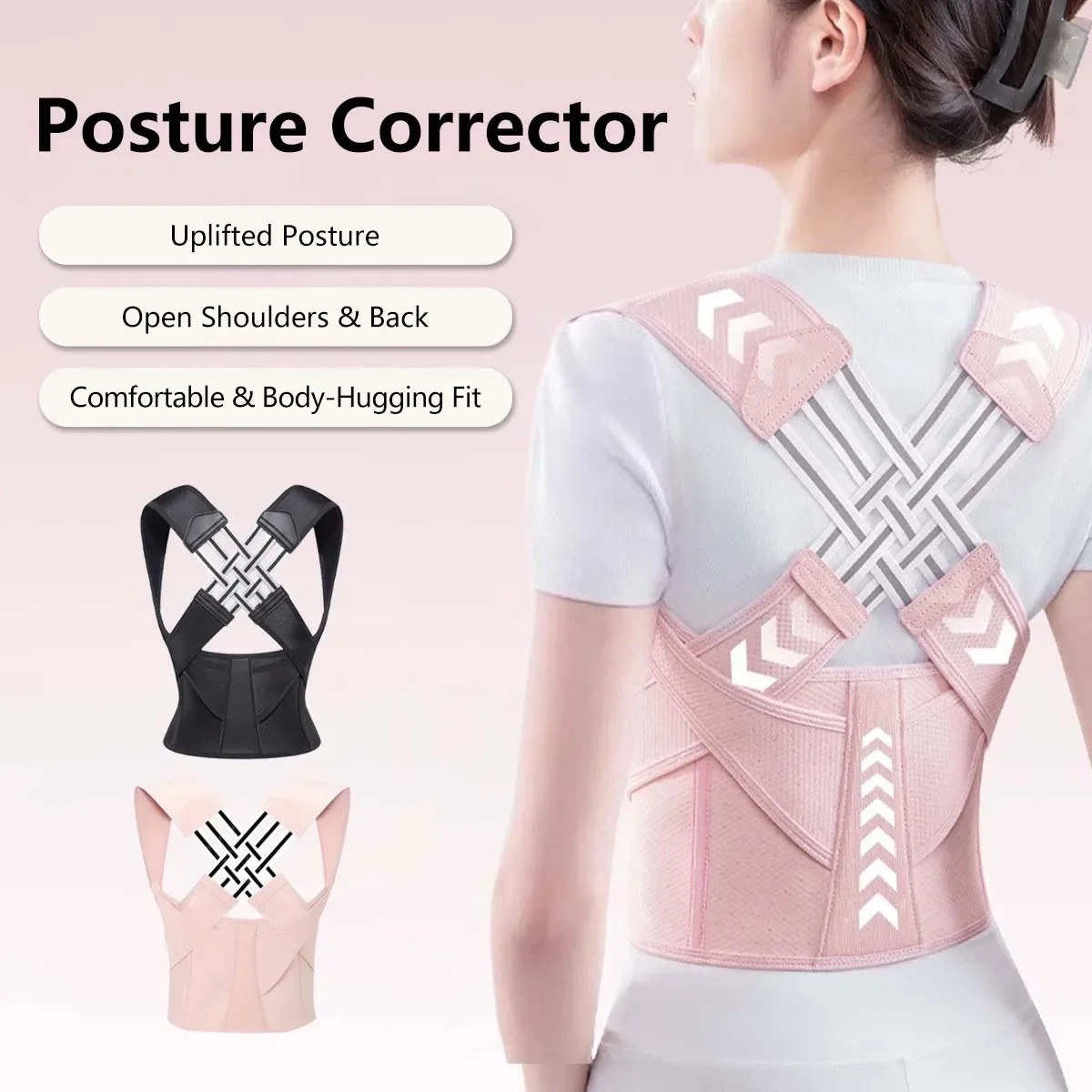 Corrector de postura | Cinturón de soporte de espalda ajustable para corrección de cintura Abdominal, entrenador de cintura de alineación de columna unisex