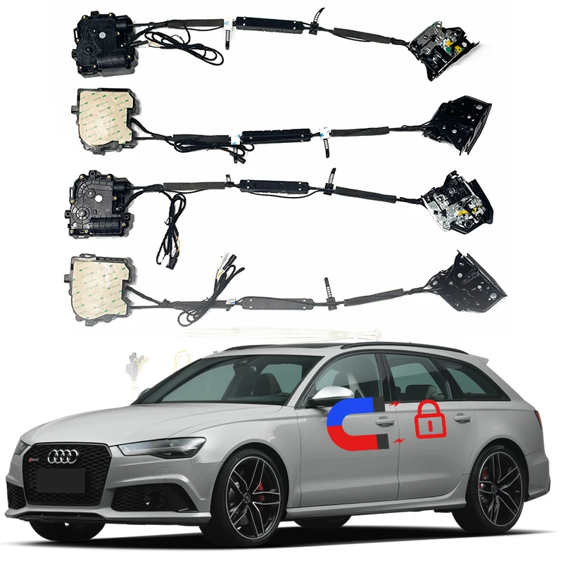 For Audi RS6 Electric suction door car refitted automatic locks Car Soft Close accessories door auto Power tools supplies