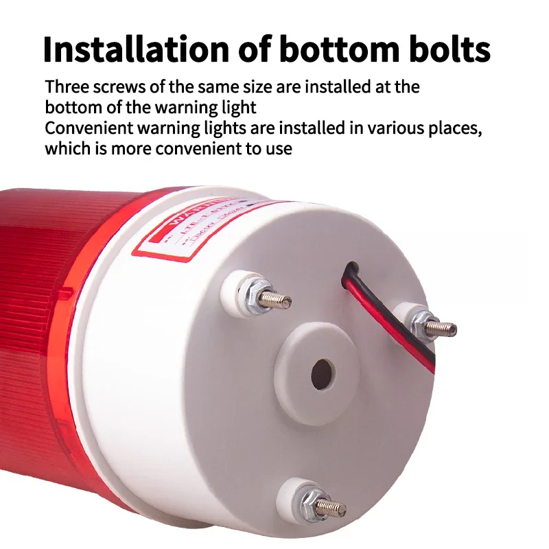 Multi-Color Audible And Visual Alarm Rotating Flash Alarm Light Flashing Light 220V12V24V LED Warning Lght Fire Indicator Light