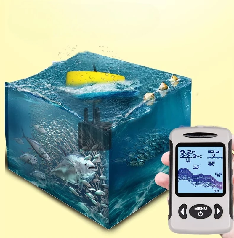 السونار السلكي البصري عالي الوضوح تحت الماء معدات صيد الأسماك الذكية