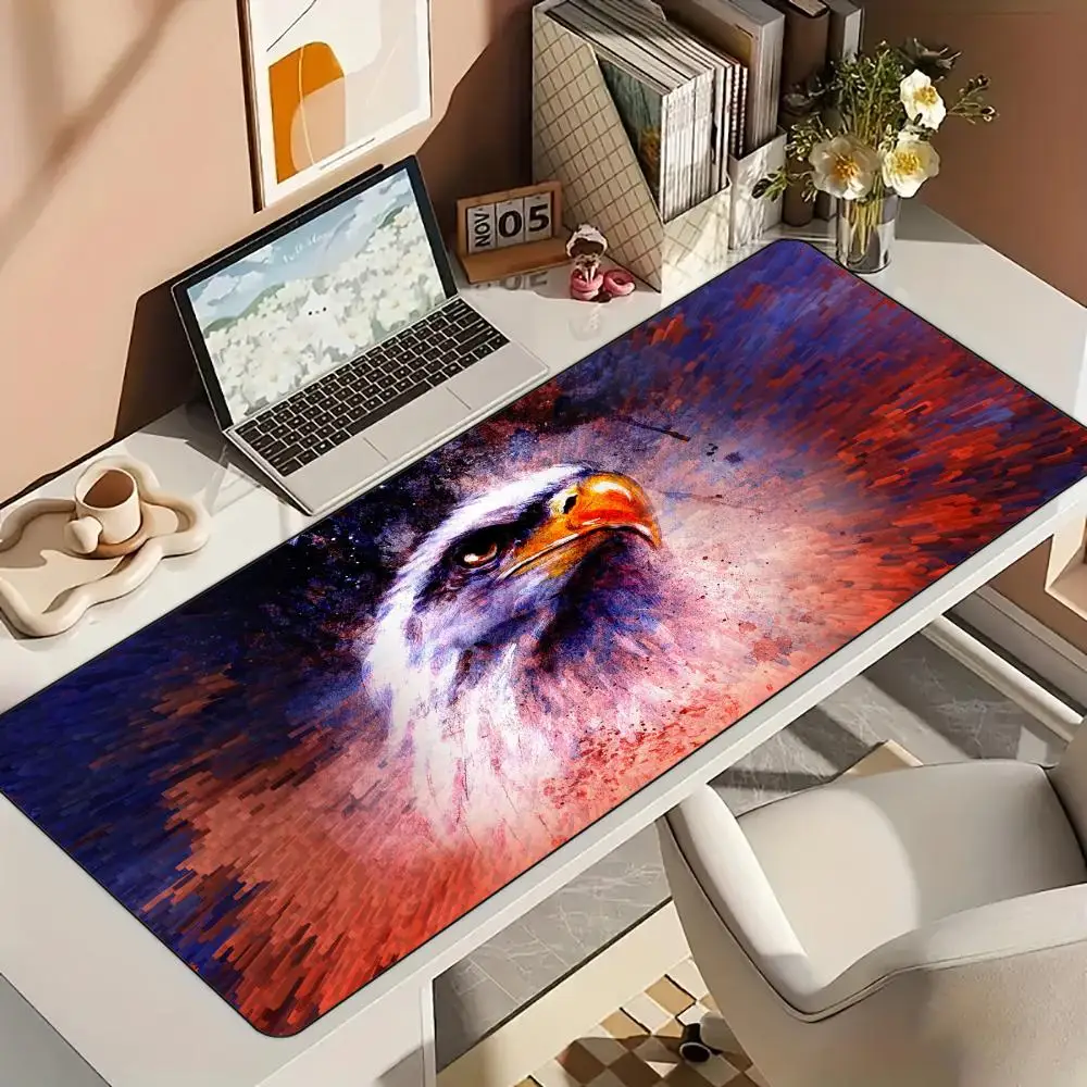 

Fantasy eagle pattern design Mouse Pad Desk Mat with Stitched Edge Rubber anti-slip base pc accessories Gaming mats mouse pads