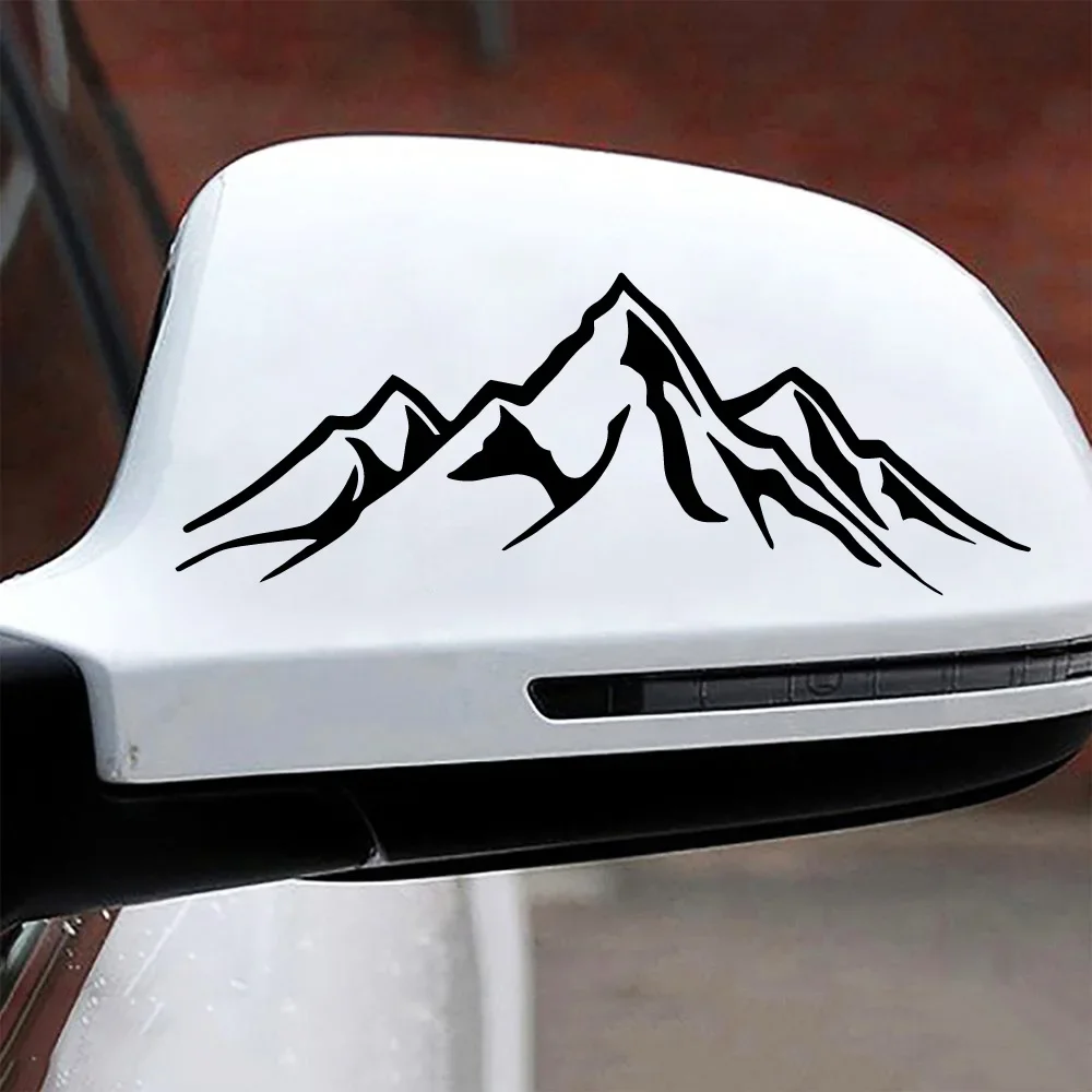 20cm Mountain On The Car Cool Stylish, Sticker Sunscreen and Waterproof Decals Rear Window Stickers Decoration Cover Scratches view 3