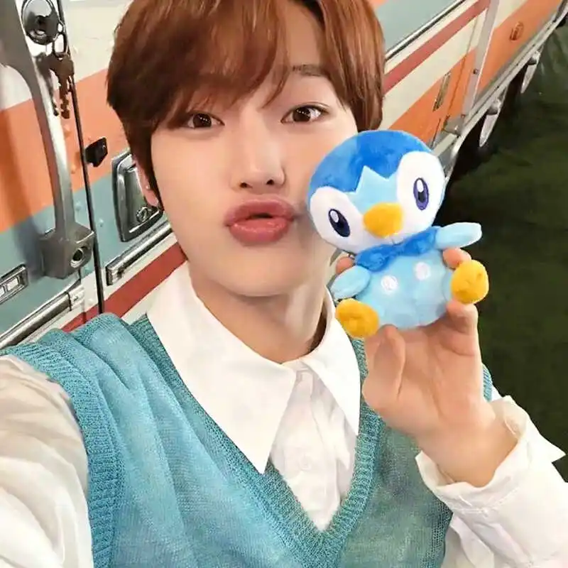 12cm Genuine Original Pokemon Piplup Stuffed Plush Toys Plushie Keychain Animal Kawaii Pendant Doll Birthday Party Gift For Kids
