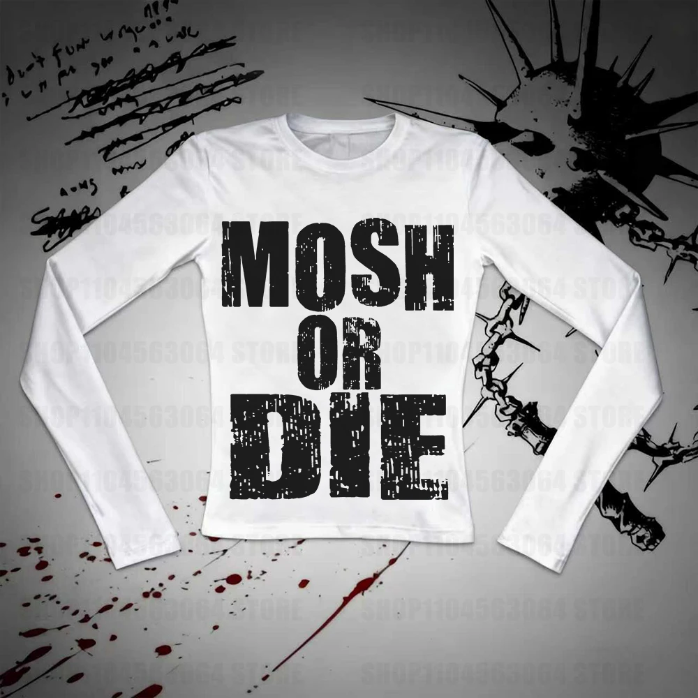 Emo Y2k Top for Women Spring 2026 Woman 2000s Tops Grunge Clothes Y2k Kitty Kpop Kawaii Women's Cropped Clothing Female Harajuku
