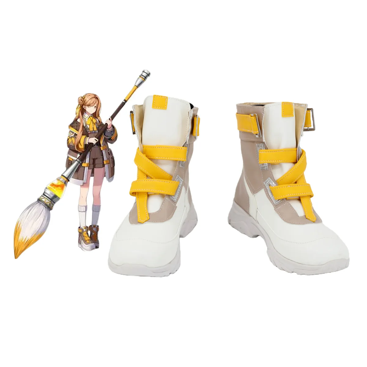 

Eternal Return Tia Cosplay Shoes Customized Leather Shoes Any Size