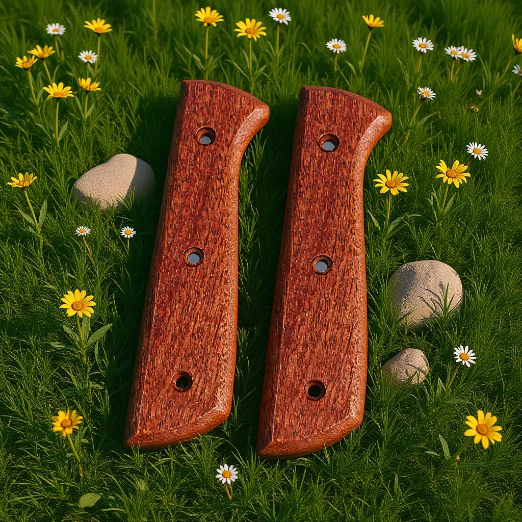 

1 Pair Wooden Knife Replacement Anti-Skid Grip For Cutter Chef Knife Wood Replace Non-Slip Easy Install Vegetable Cutter Handle