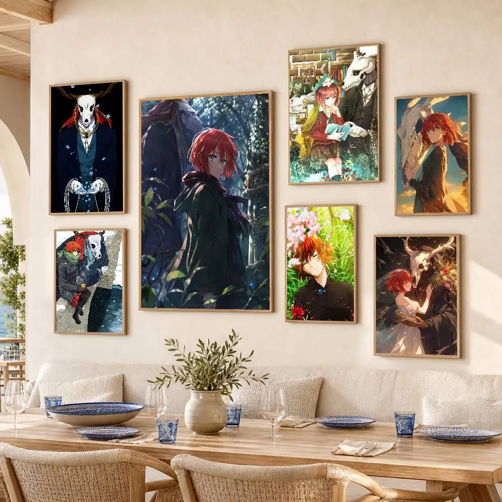 The A-Ancient Magus Bride Waterproof Self-Adhesive Wall Poster for Bedroom Living Room Home Decor