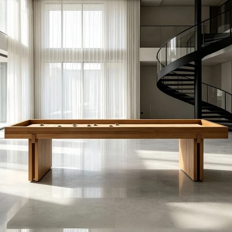 2026 Customizable Wooden Shuffleboard Table Slate Bed-Indoor Tables Standard Sizes 9ft/12ft/14ft/16ft/18ft/20ft/22ft Optionalpro