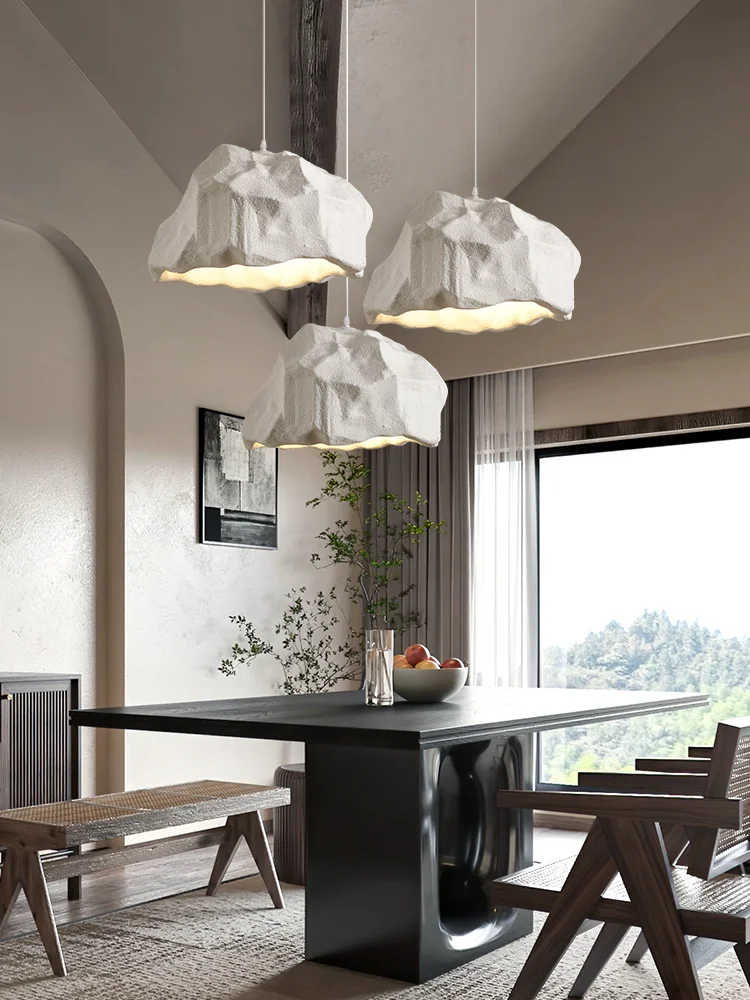 

Wabi Sabi Pendant Lights Nordic Minimalist Bedroom LED Chandeliers Living Room Lighting Fixtures E27 Dining Room Hanging Lamp