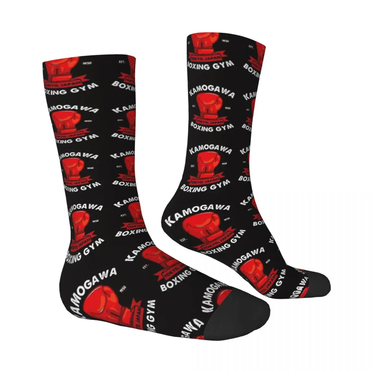 Kamogawa Boxing Gym1 Kamogawa Unisex Winter Socks Warm Happy Socks Street Style Crazy Sock