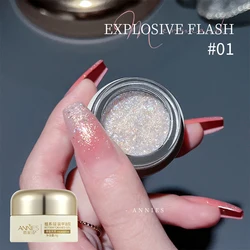 8ML Explosive Flash Quick Nail Gel Polish Sparkling Soak Off UV Semi Permanent Nail Art Gel Varnish DIY Women's Nail Salon