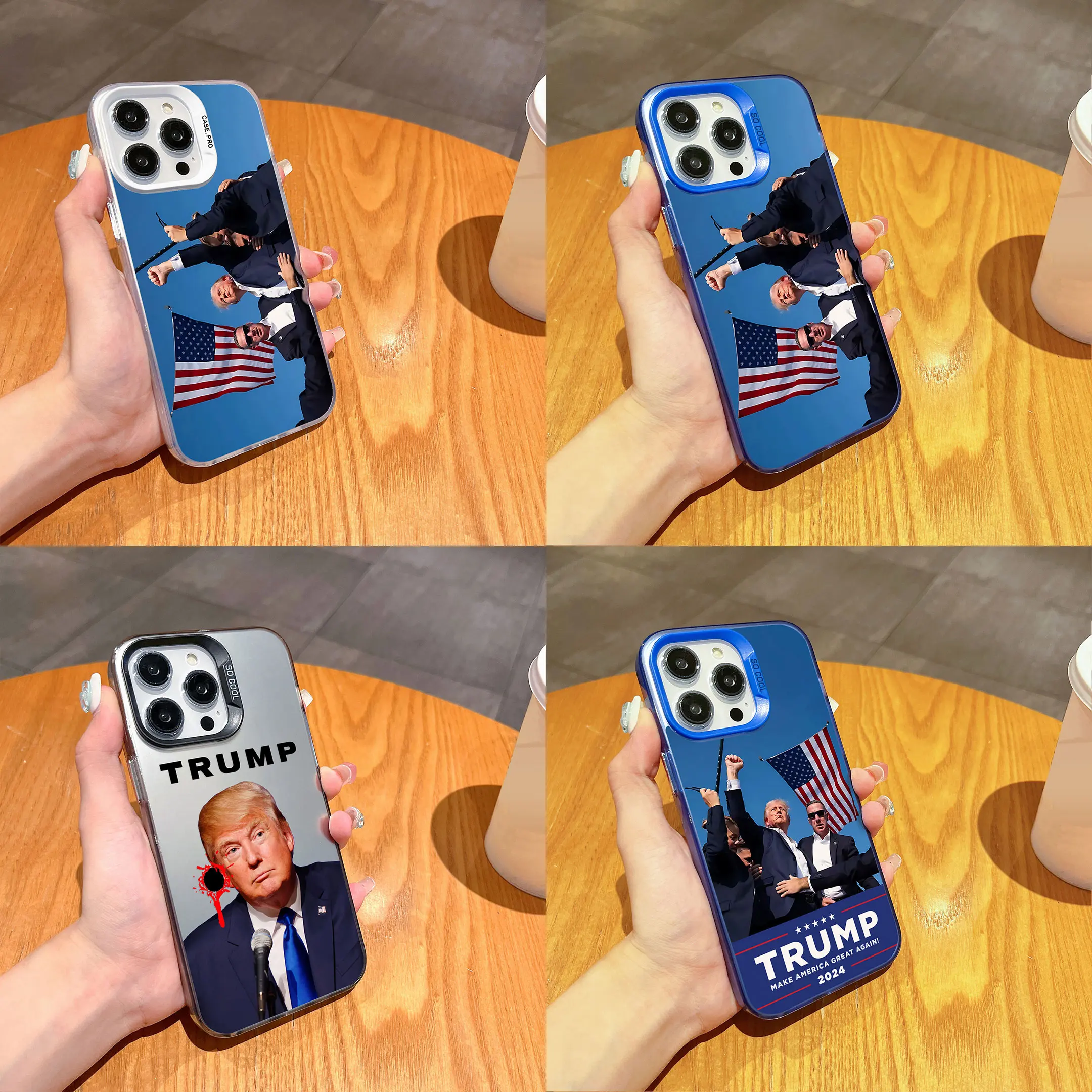 Salute Donald Trump 2024 Ace Case for Xiaomi Redmi A1 A3 13C 9C 9T Note 7 8 9 9S 10 11 12 13 Pro K60 Ultra 4G 5G Matte Cover