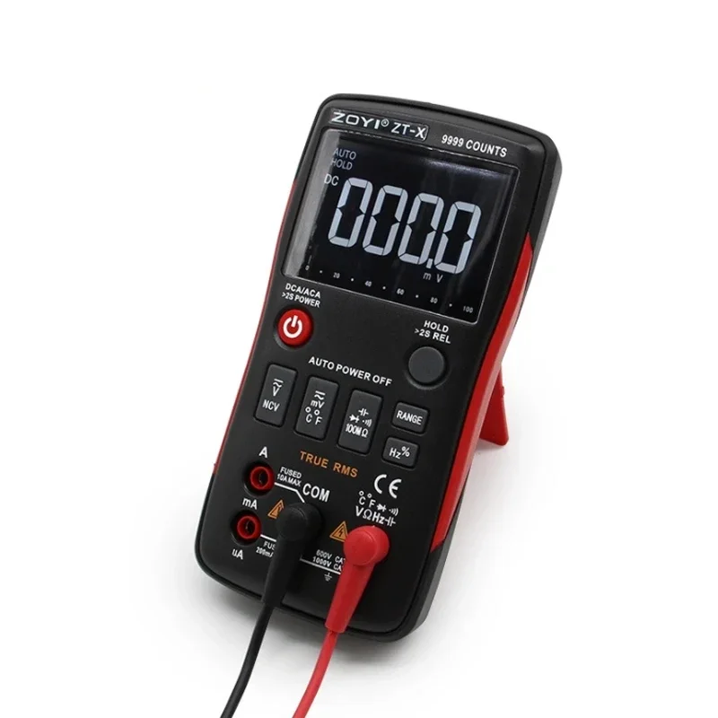 Digital Multimeter ZT-X ZT-303 T-RMS Auto Range EBTN LCD DC AC Voltmeter Ammeter Current Capacitor Ohm temp Hz NCV Tester