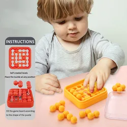 IQ Challengers-rompecabezas 3D para niños, juego de mesa, placa clásica, pirámide, perla, mente lógica, juguetes Montessori, rompecabezas inteligente, regalo de cuentas