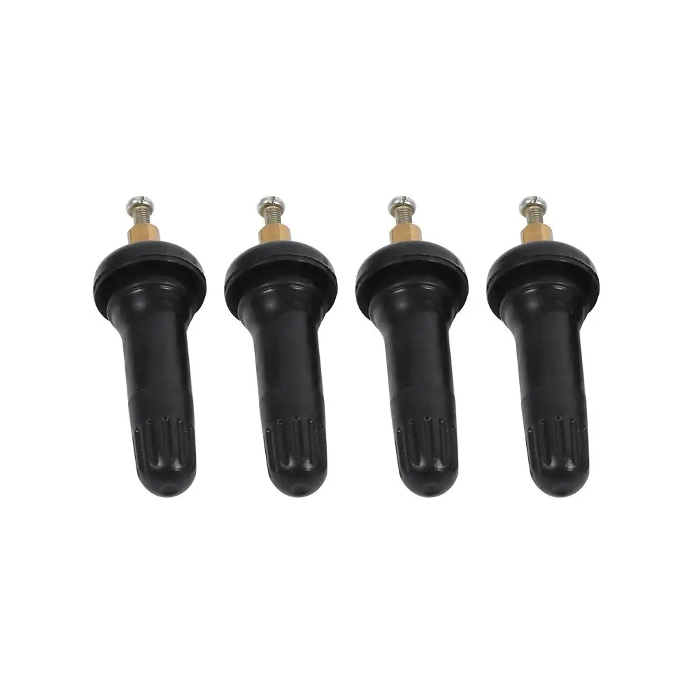 4Pcs Snap-In Tire Stems for TPMS - Anti-Explosion Sensor Pressure Monitoring System