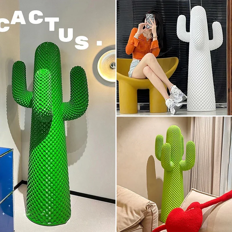 Cactus sculpture coat rack Italian trend store home living room beautiful floor decoration large ornament