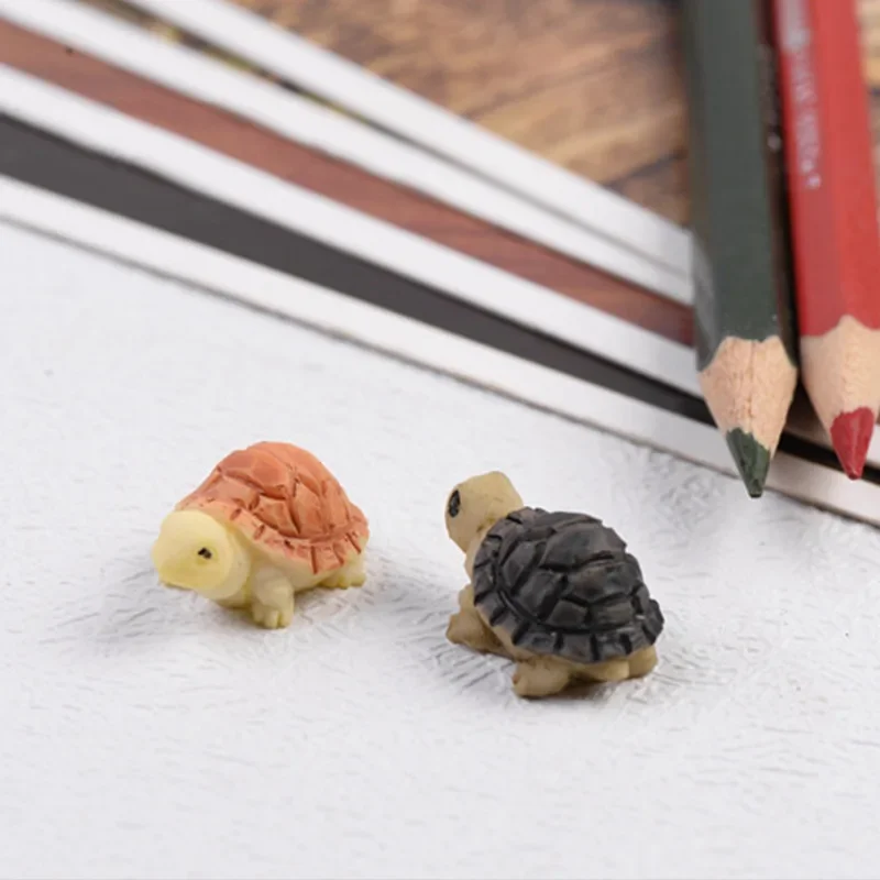 2pcs/set Fish Tank Decoration Simulation Turtle Aquarium Accessories Cute Resin Tortoise for Ornament  Aquarium Accessories