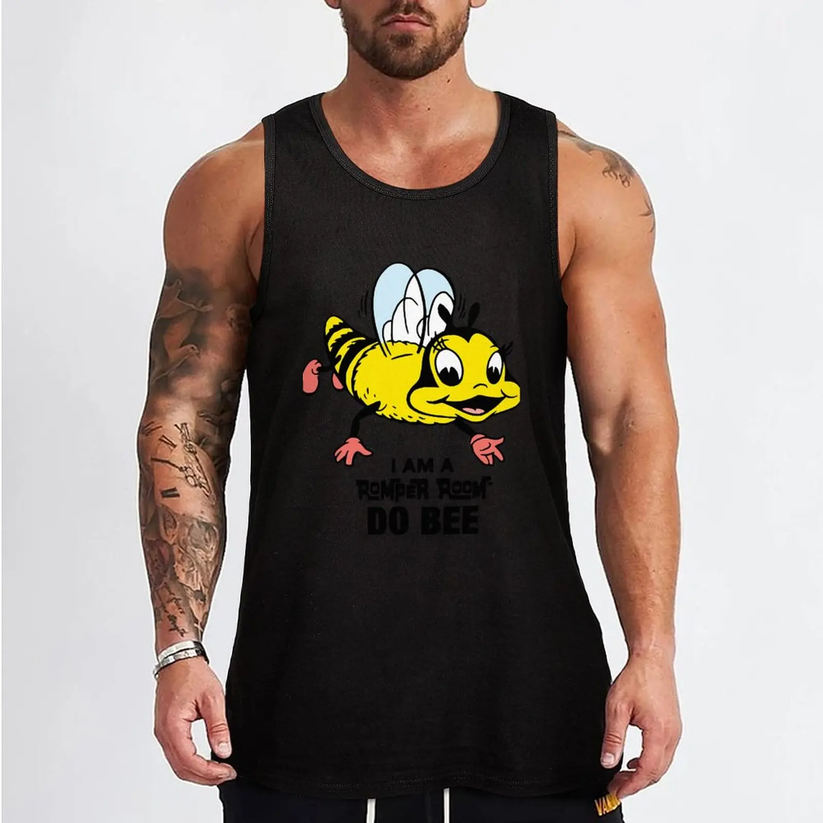 Romper Room Do Bee Tank Top Sports shirt man Men's sports t-shirt Men's tops training weight vest