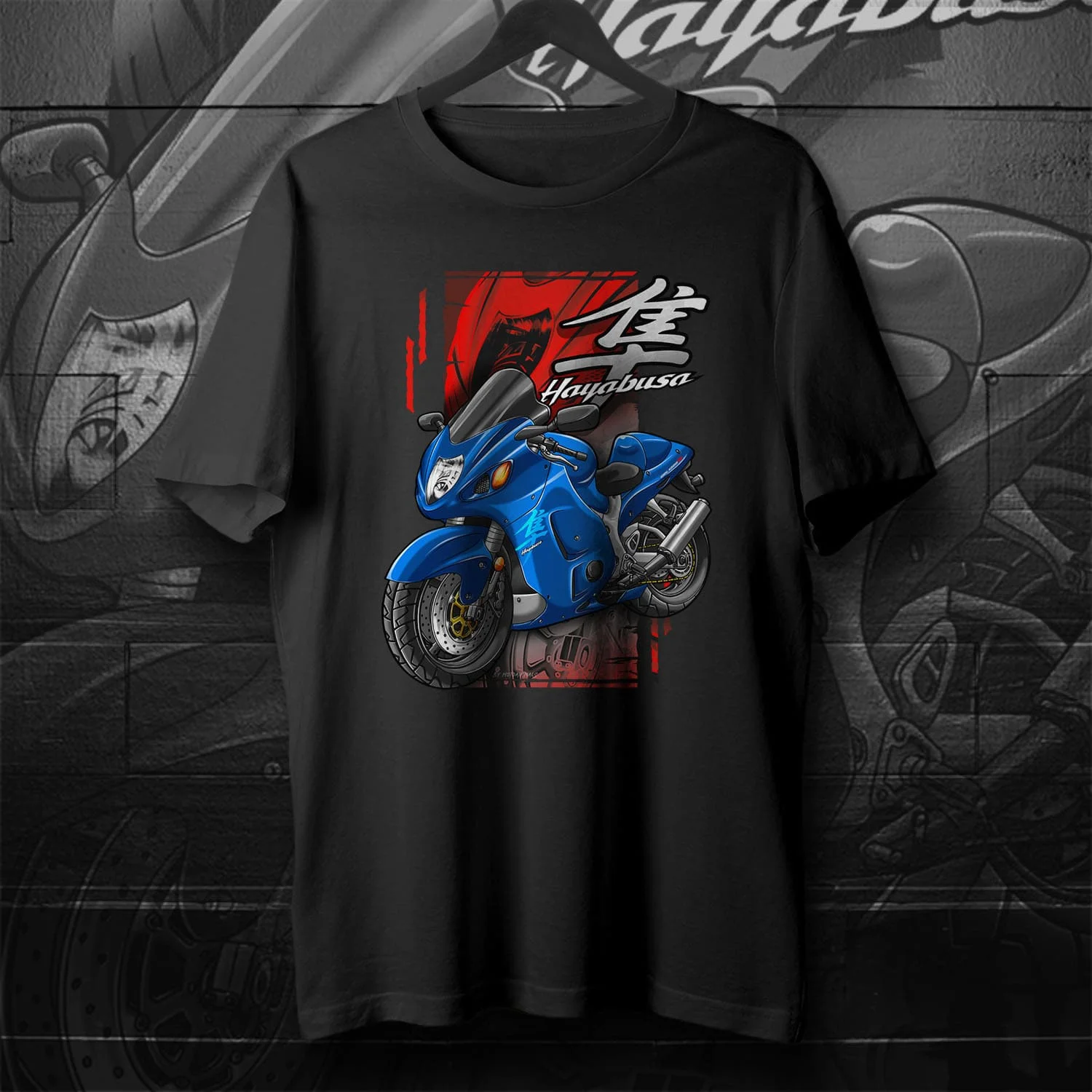 Classic Japanese Motorcycle GSXR Hayabusa T-Shirt 100% Cotton O-Neck Summer Short Sleeve Casual Mens T-shirt Size S-3XL