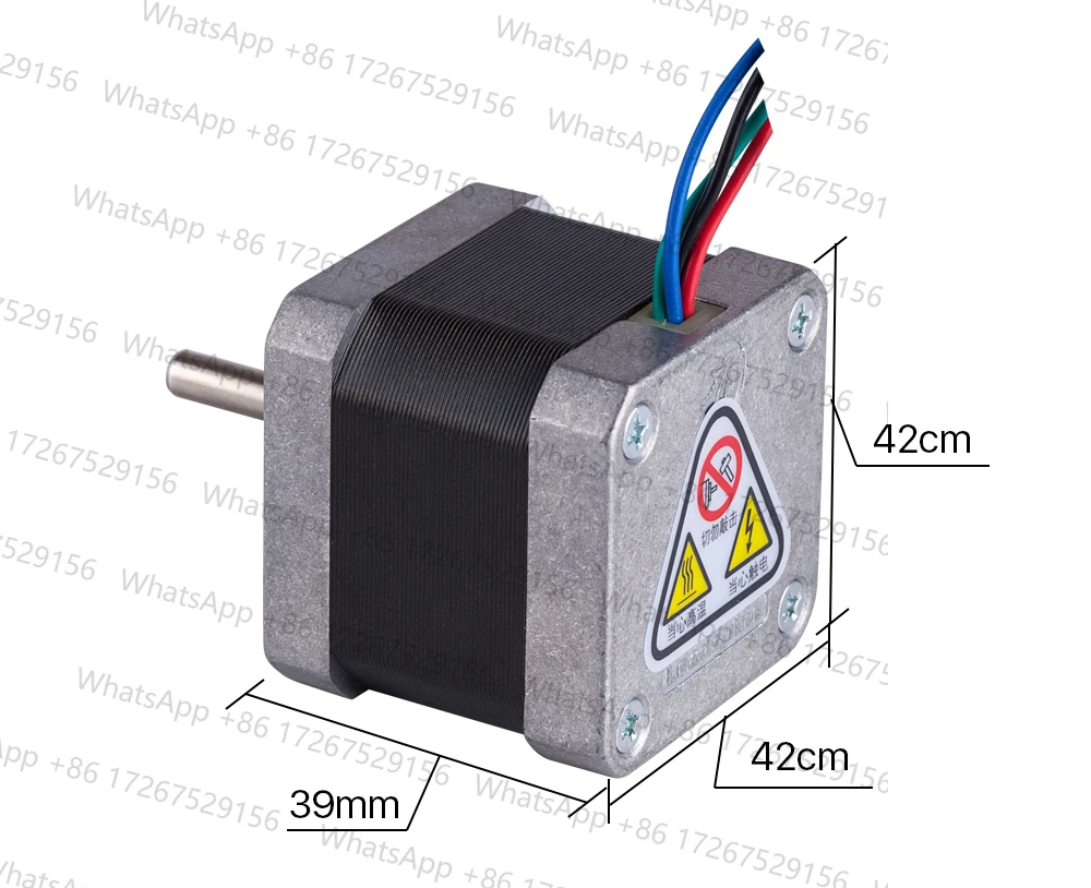 Leadshine  17 Stepper Motor42CM04 42CM06 42CM08  with 0.4/0.6/0.8N.m Holding Torque 2 Phase Step Motor 4 Wires Shaft Size 5m