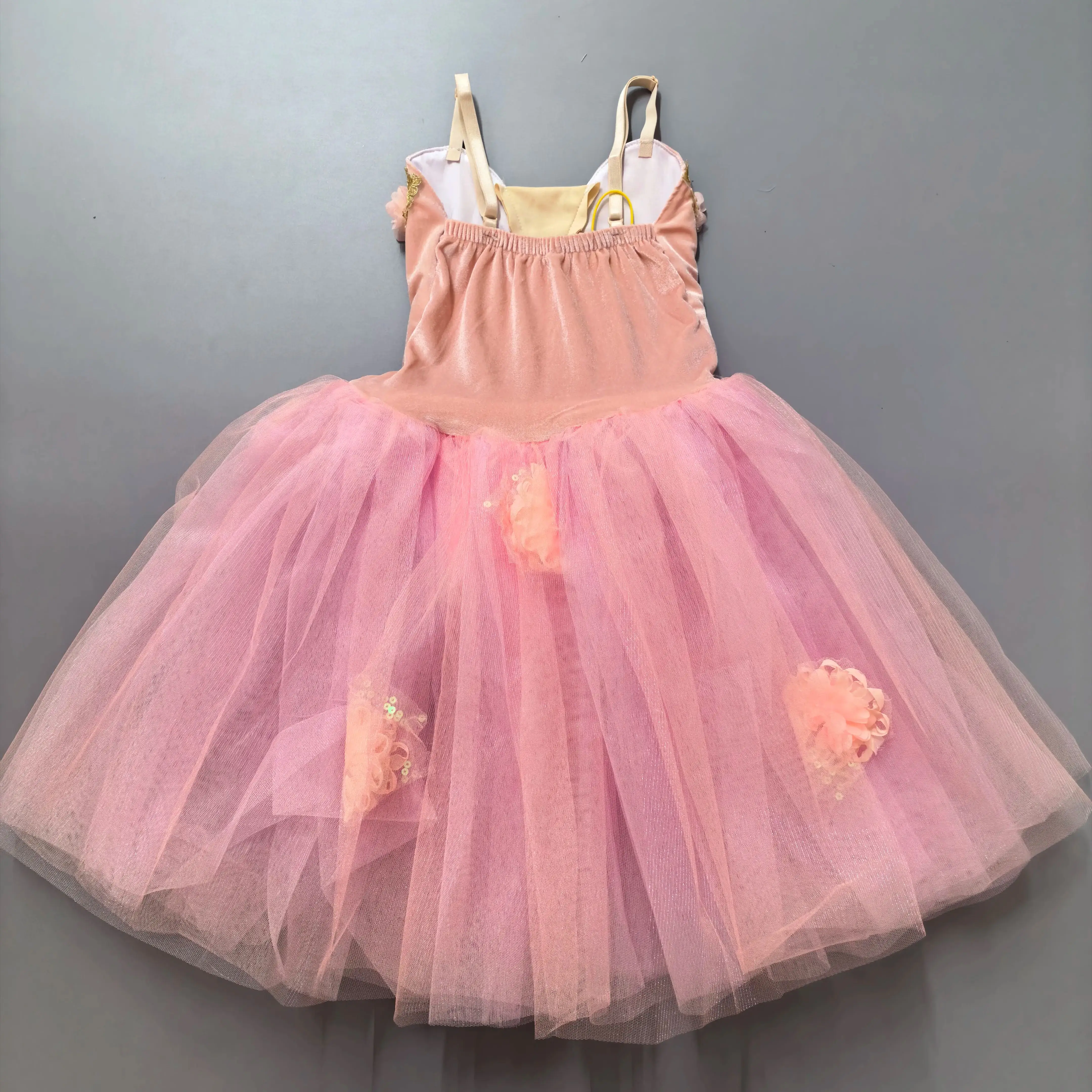 Girl Flower Romantic Ballet Tutu Dress Performance Dance Ballerina Fairy Party Costumes Ballet skirts Girls Modern Dance Costume