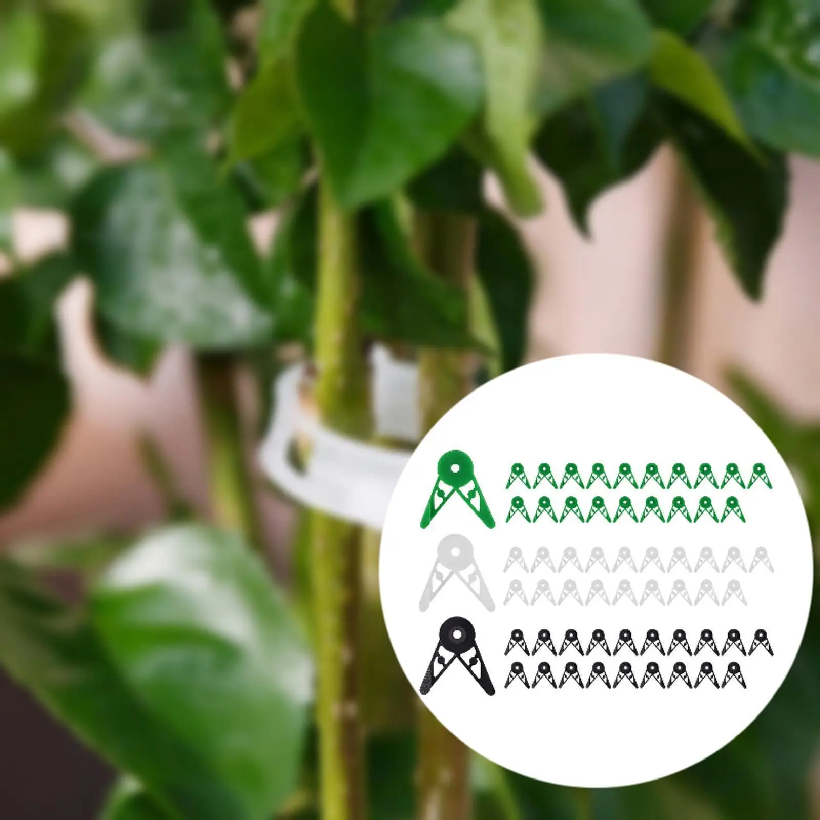 60x Plant Stem Trainer Clips Plant Branches Bender for Low Stress Control