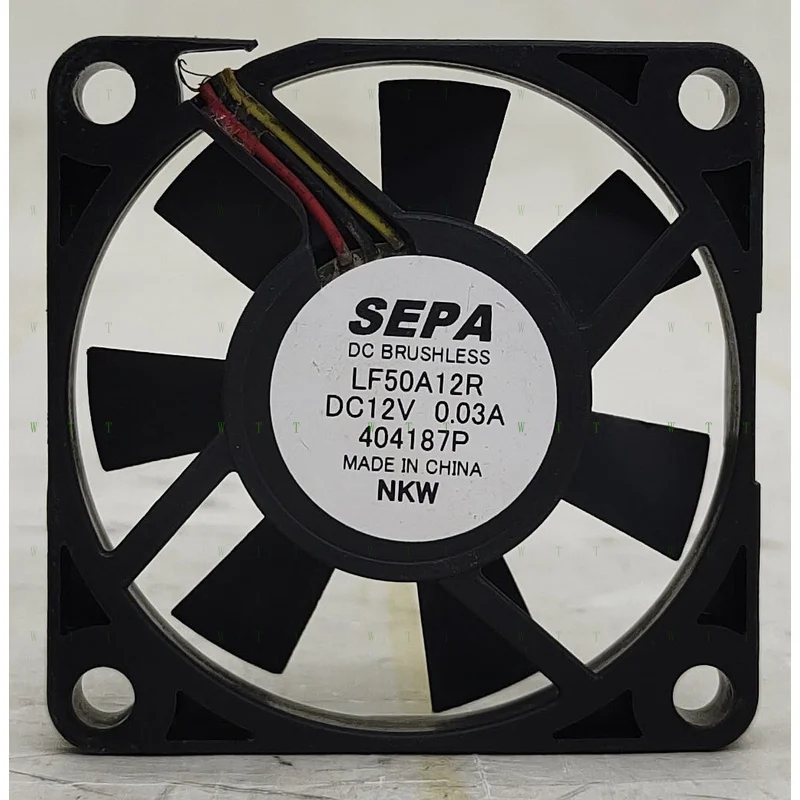 H 1 Pcs for SEPA LF50A12R 5010 12V 0.03A 5cm 3-wire Detection Silent Cooling Fan
