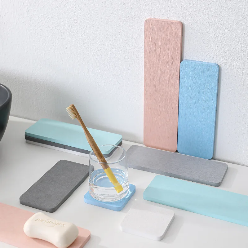 Haushalt Kieselgur Saugfähigen Tabelle Coaster Quick-Dry Tasse Matte Seife Pad Küche MildewProof Rack Bad Make-Up Halter