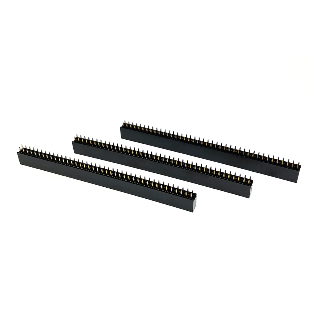 

10pcs Female Pin Header Double Row 2x40 Pin 2.54mm Pitch Straight Female Seat Connector