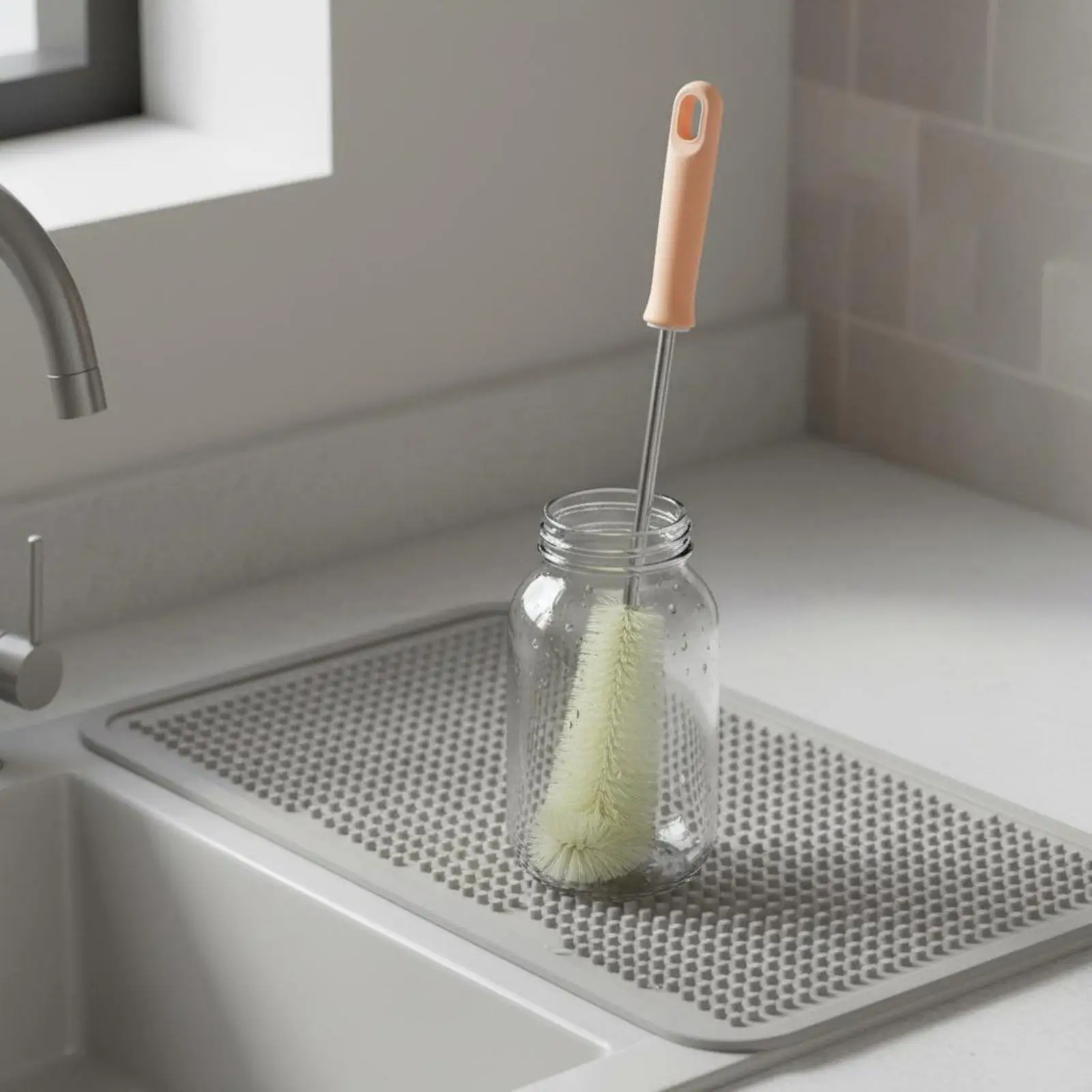 Bottle Brush Stiff Bristles Cup Cleaning Brush Multi-Versatile Water Bottle Cleaner for Kitchen