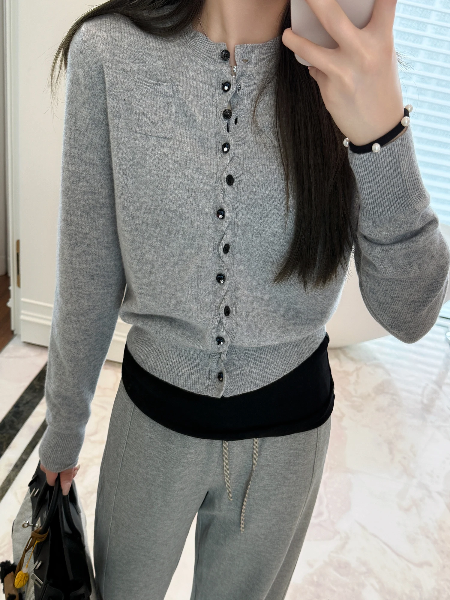 

Кардиган Rubbit Chic Camere с пуговицами, ручной работы, премиум-качество, осень-зима