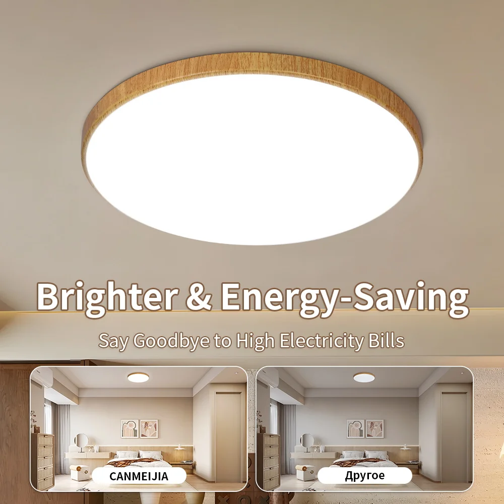 

Потолочный светильник скрытого монтажа 180-265В, круглый, ультратонкий, для спальни, кухни, гостиной, современный, для помещений, от комаров