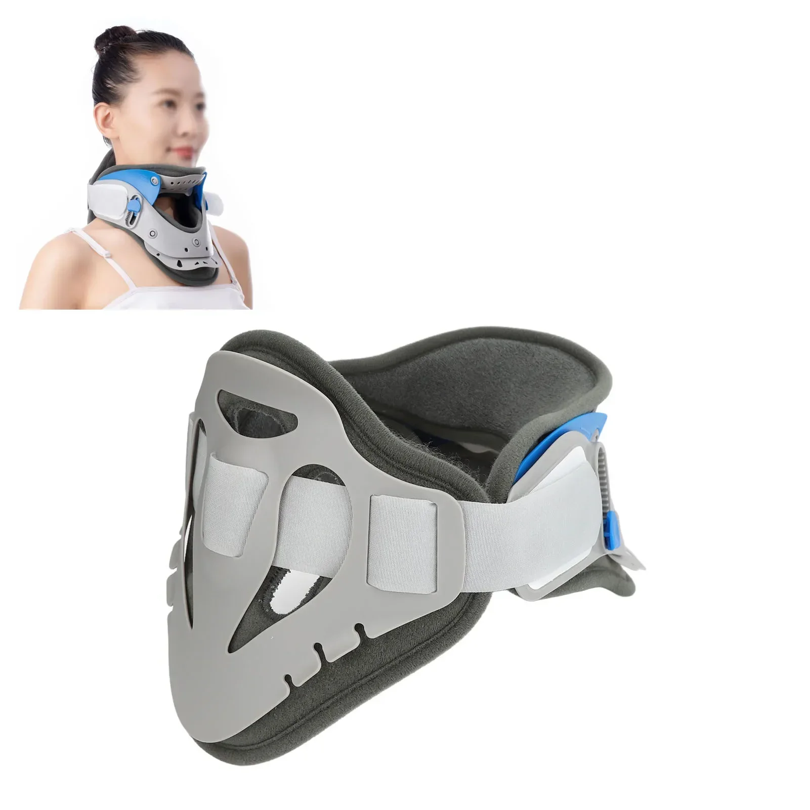 Adjustable Cervical Collar Pain Reduction Stretching Decompression Corrective Posture Fitted Neck Support Neck Traction Collar