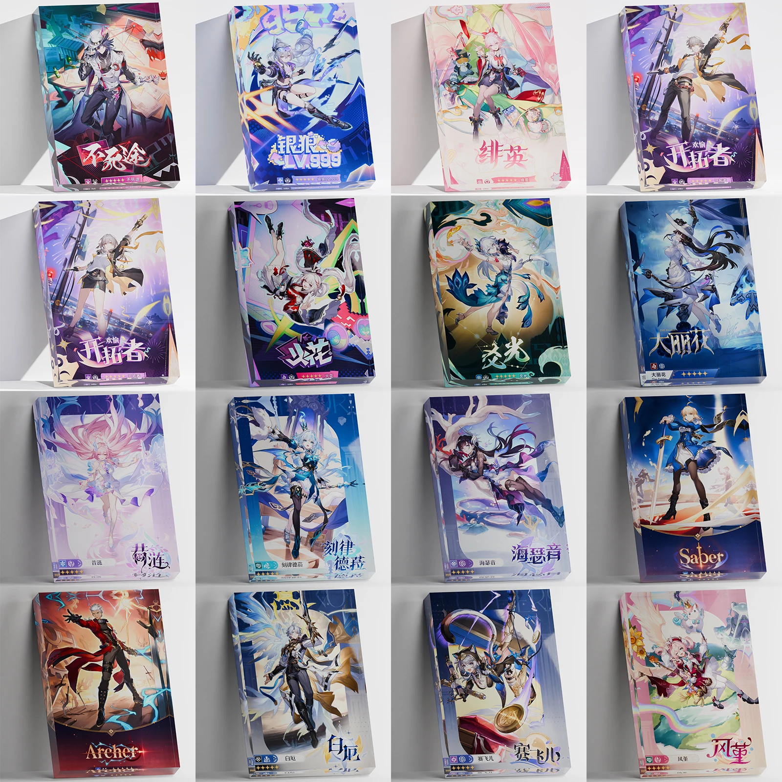 Afbeelding 5: Op maat gemaakte 3D acryl kristallen blok Honkai Star Rail Lingsha HSR figuurstandaard holografische print uw afbeelding fan collectie cadeau